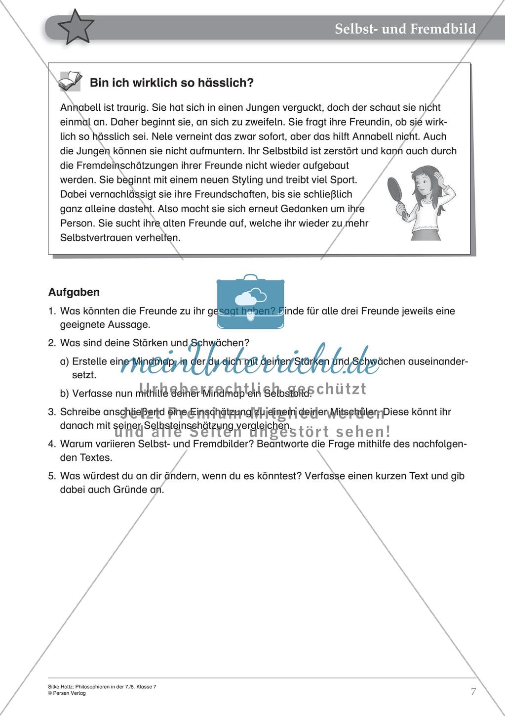 Philosophieren: Selbst- und Fremdbild Preview 9
