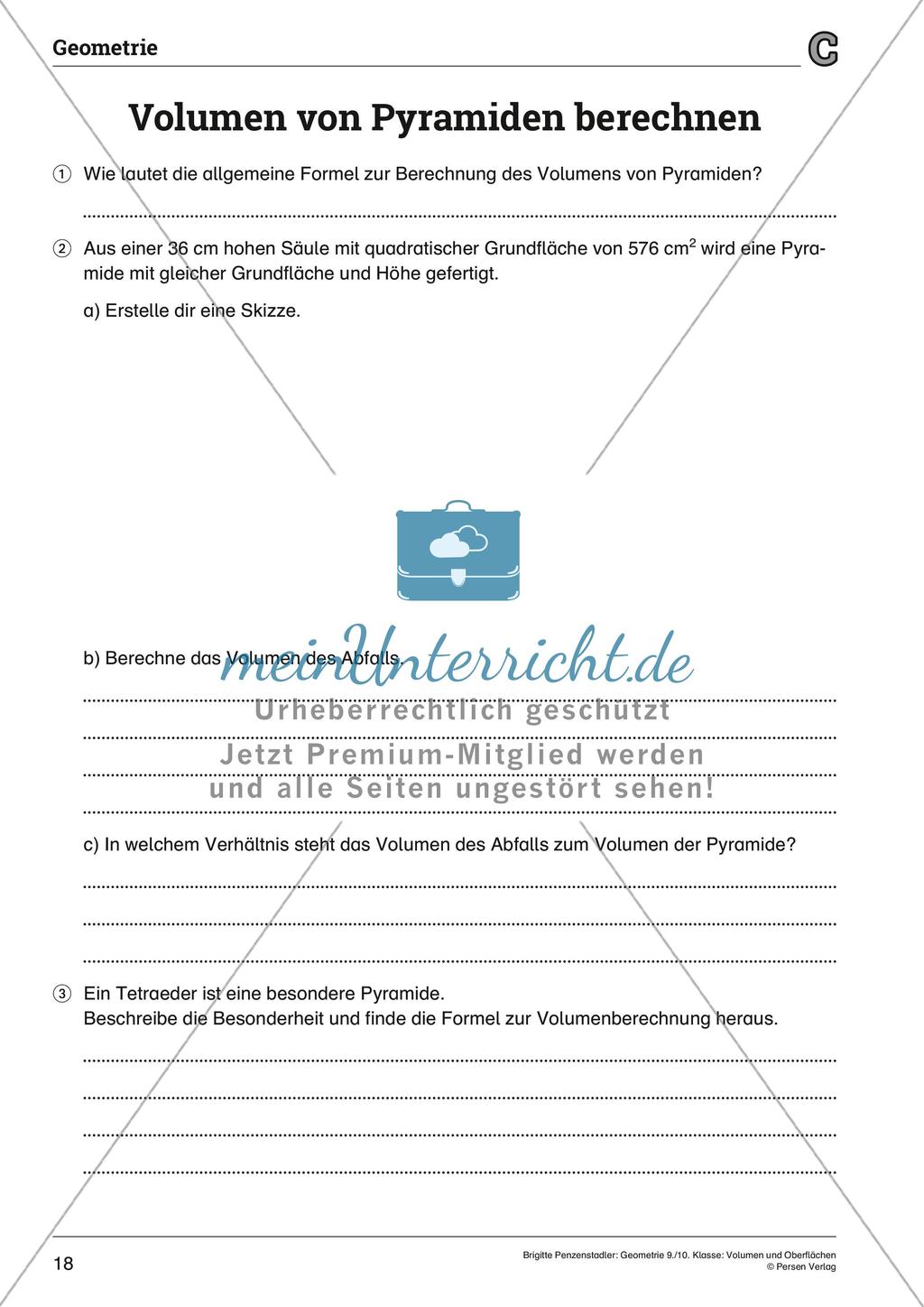 Das Volumen und die Oberfläche Preview 18