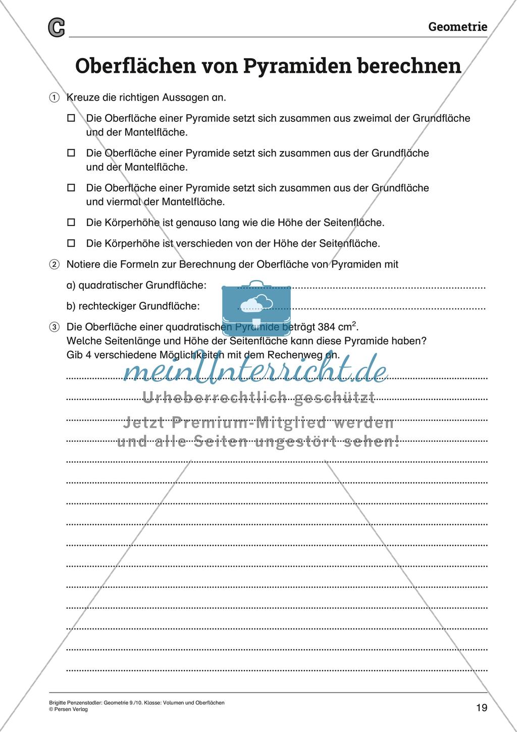 Das Volumen und die Oberfläche Preview 19