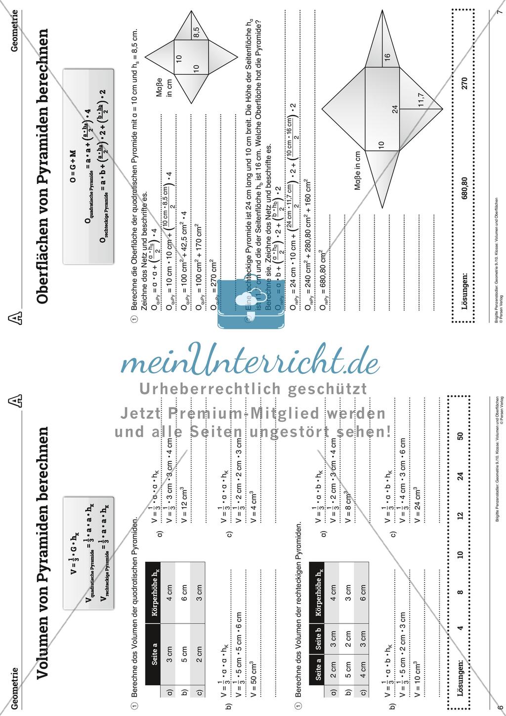 Das Volumen und die Oberfläche Preview 23