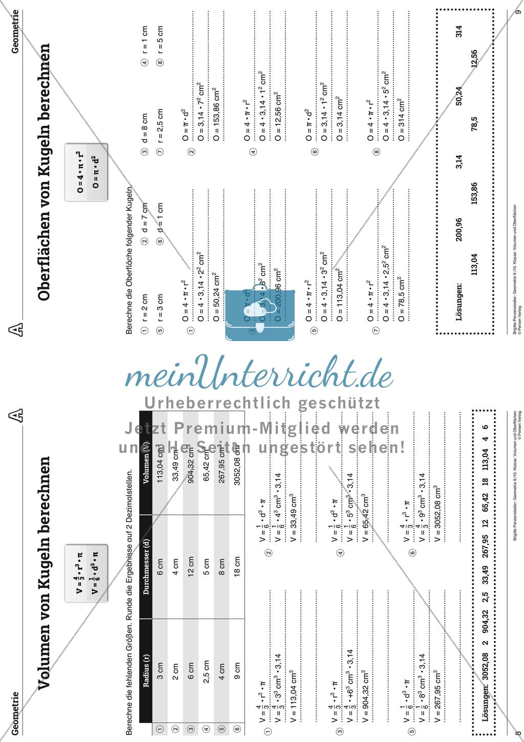 Das Volumen und die Oberfläche Preview 24