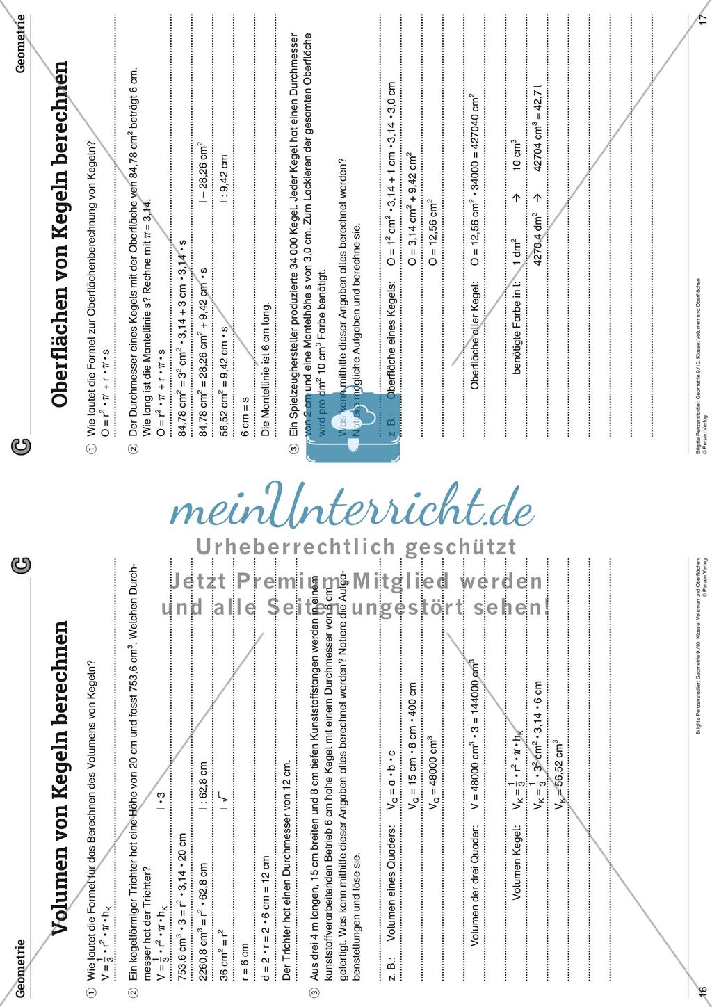 Das Volumen und die Oberfläche Preview 28