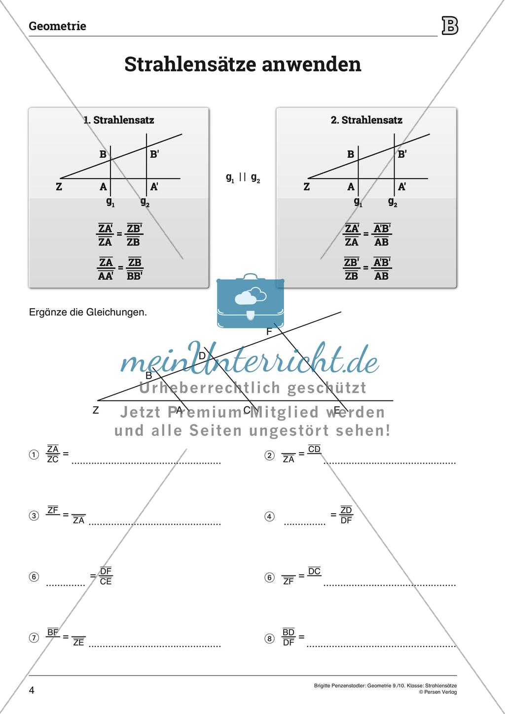 Die Strahlensätze Preview 4