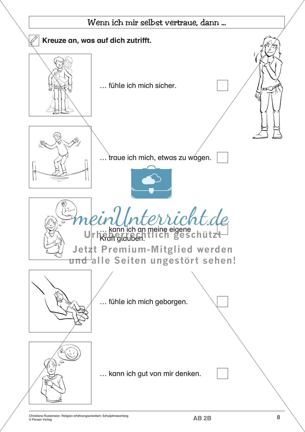 Religion erfahrungsorientiert: Schuljahresanfang Preview 10