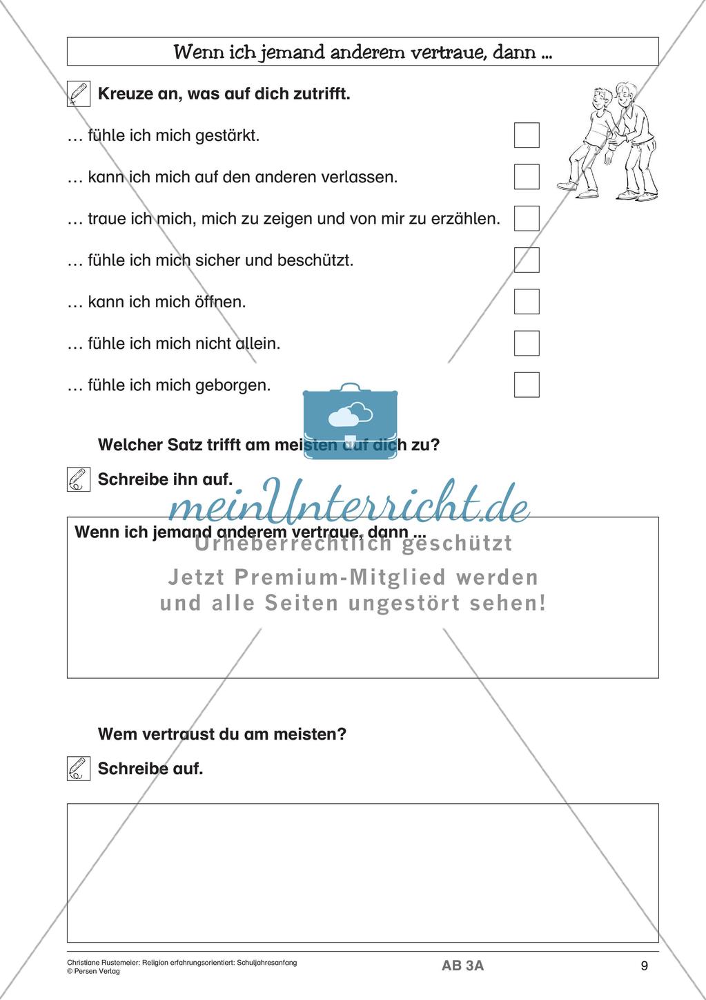 Religion erfahrungsorientiert: Schuljahresanfang Preview 11