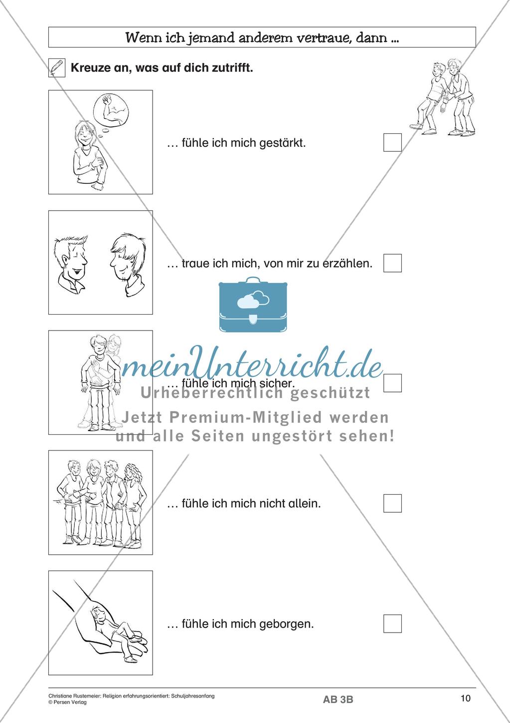 Religion erfahrungsorientiert: Schuljahresanfang Preview 12