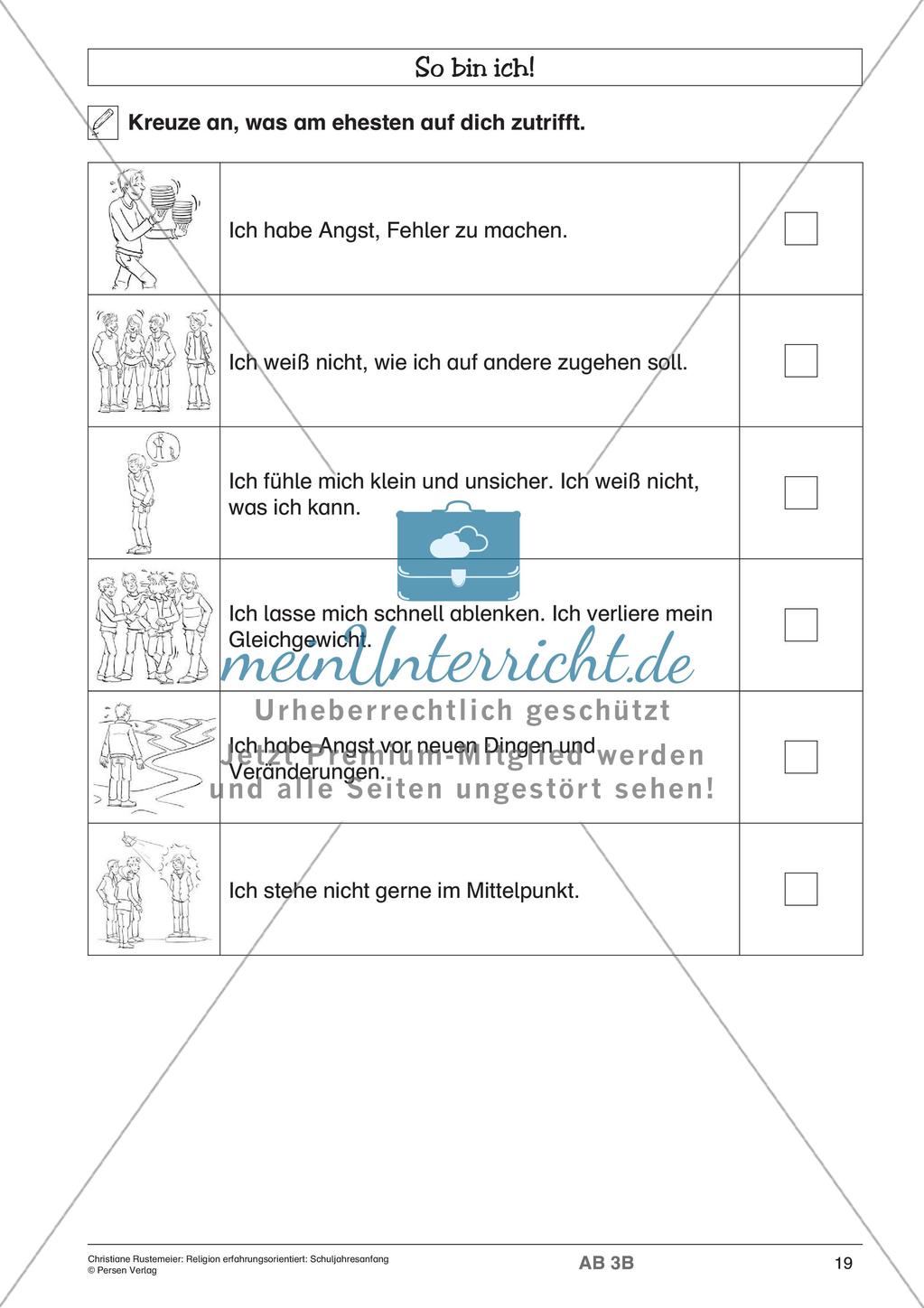 Religion erfahrungsorientiert: Schuljahresanfang Preview 21
