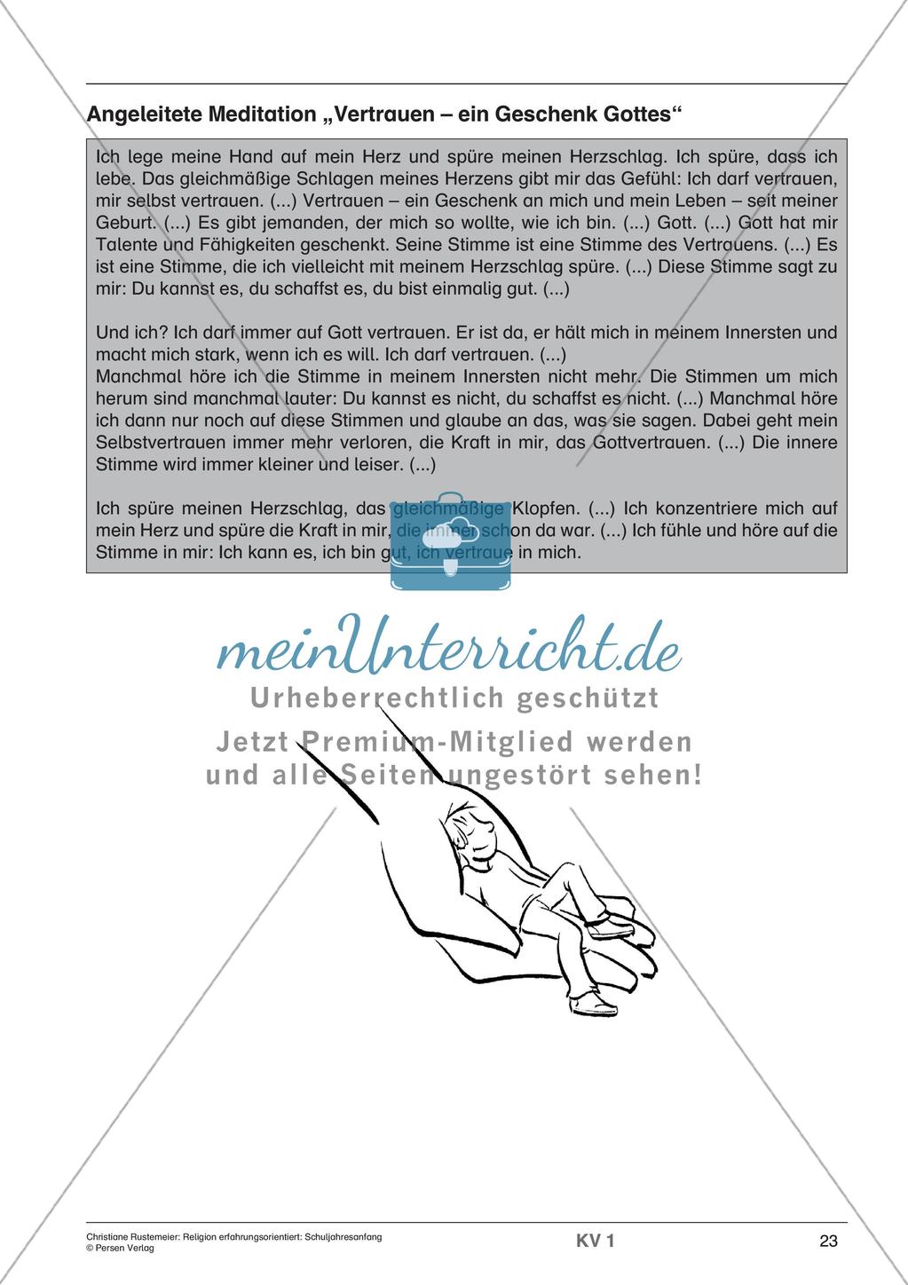 Religion erfahrungsorientiert: Schuljahresanfang Preview 25