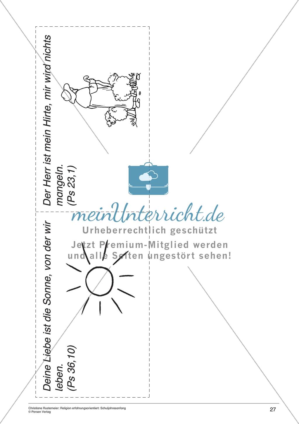 Religion erfahrungsorientiert: Schuljahresanfang Preview 29