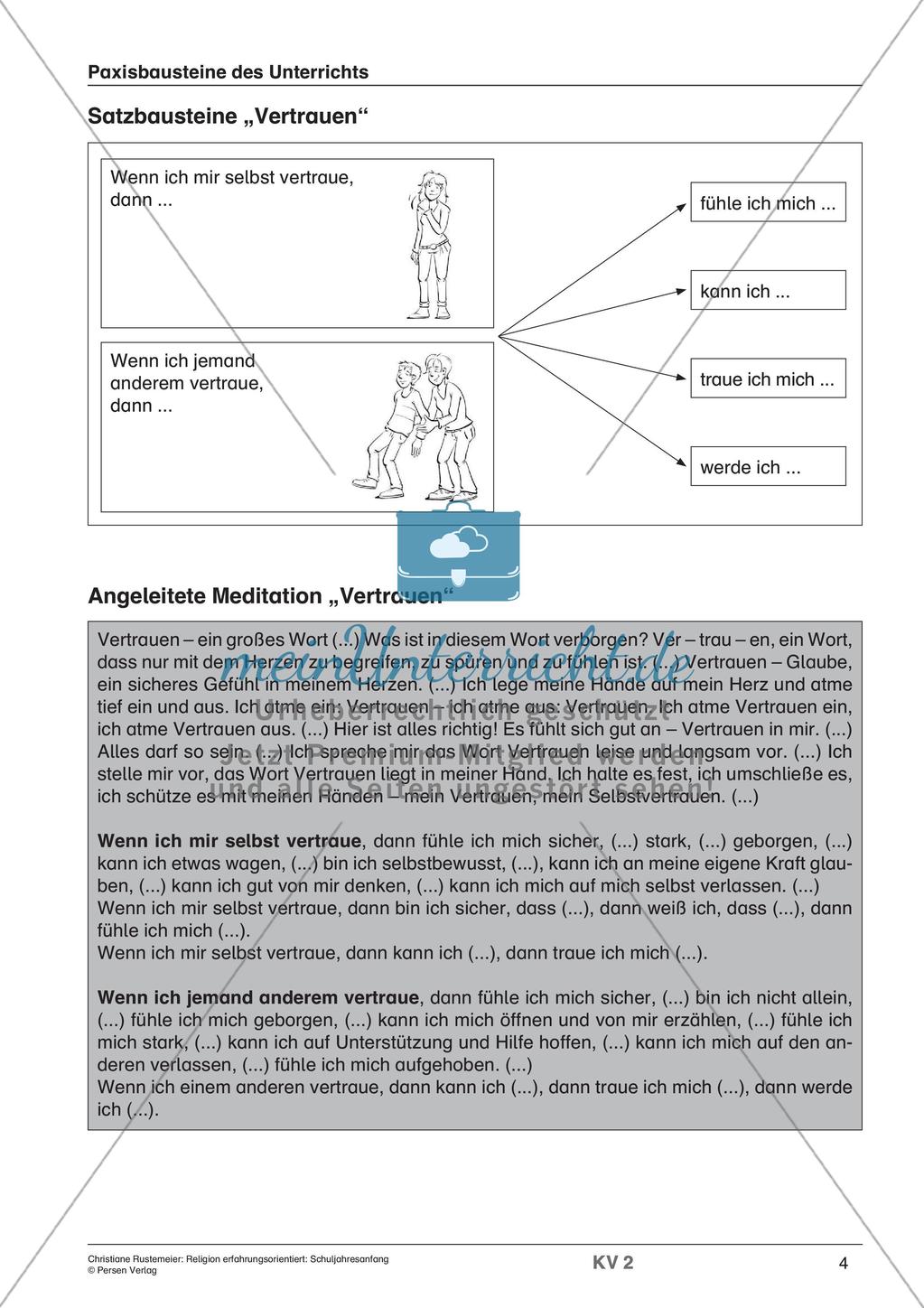Religion erfahrungsorientiert: Schuljahresanfang Preview 6