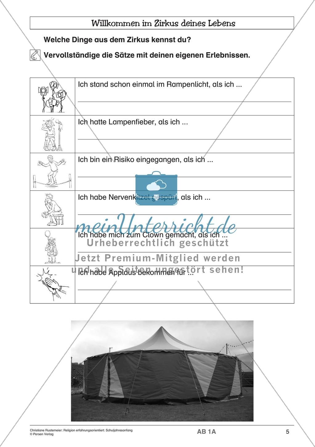 Religion erfahrungsorientiert: Schuljahresanfang Preview 7