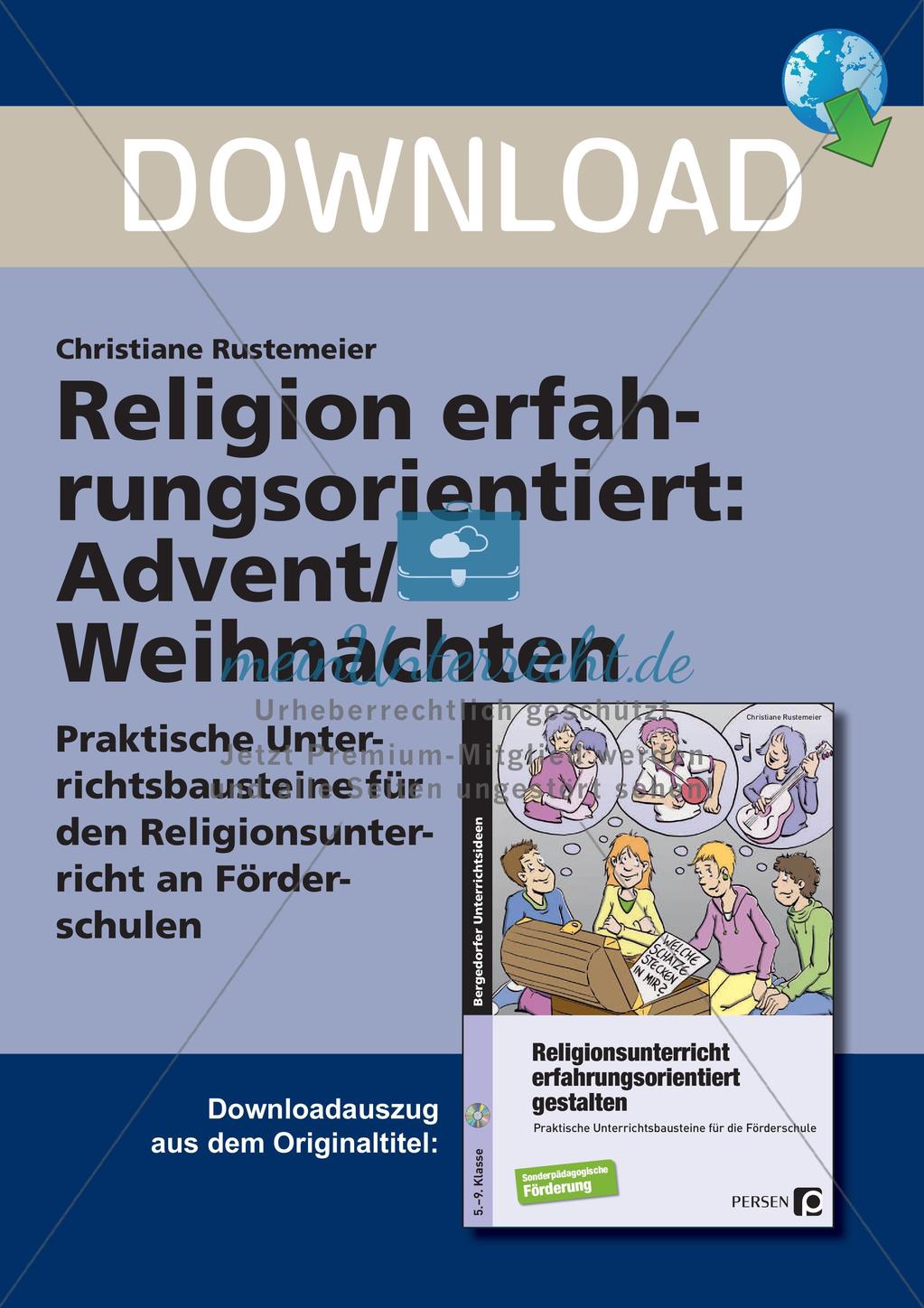 Religion erfahrungsorientiert: Advent/Weihnachten Preview 1