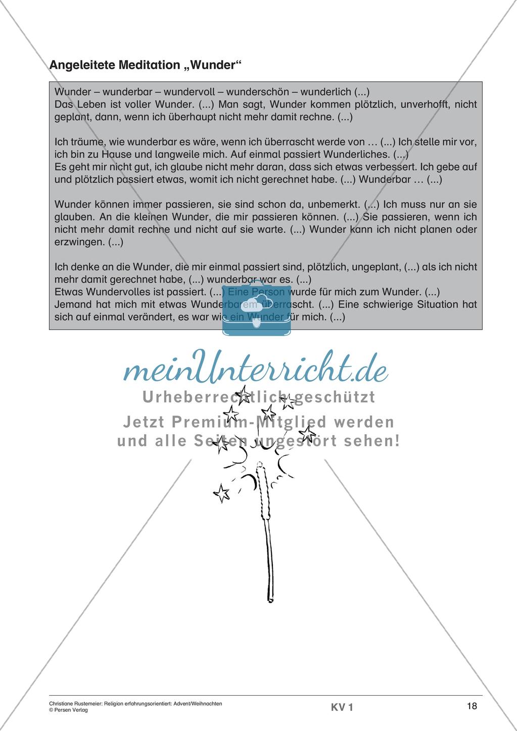 Religion erfahrungsorientiert: Advent/Weihnachten Preview 20