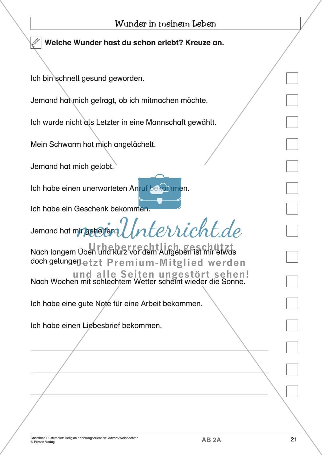 Religion erfahrungsorientiert: Advent/Weihnachten Preview 23