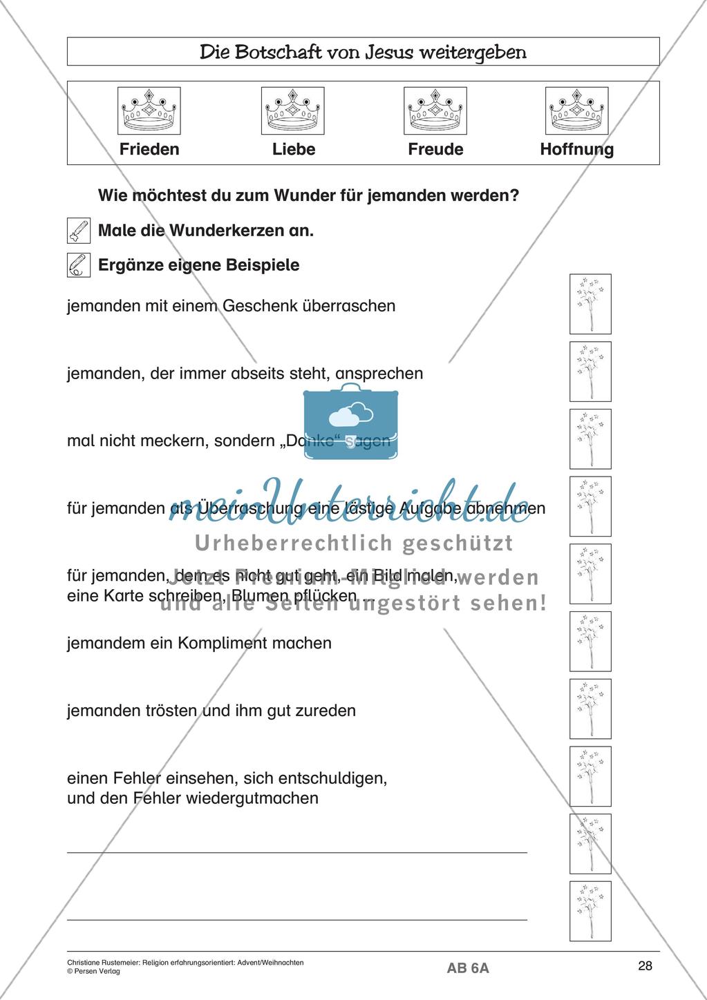 Religion erfahrungsorientiert: Advent/Weihnachten Preview 30