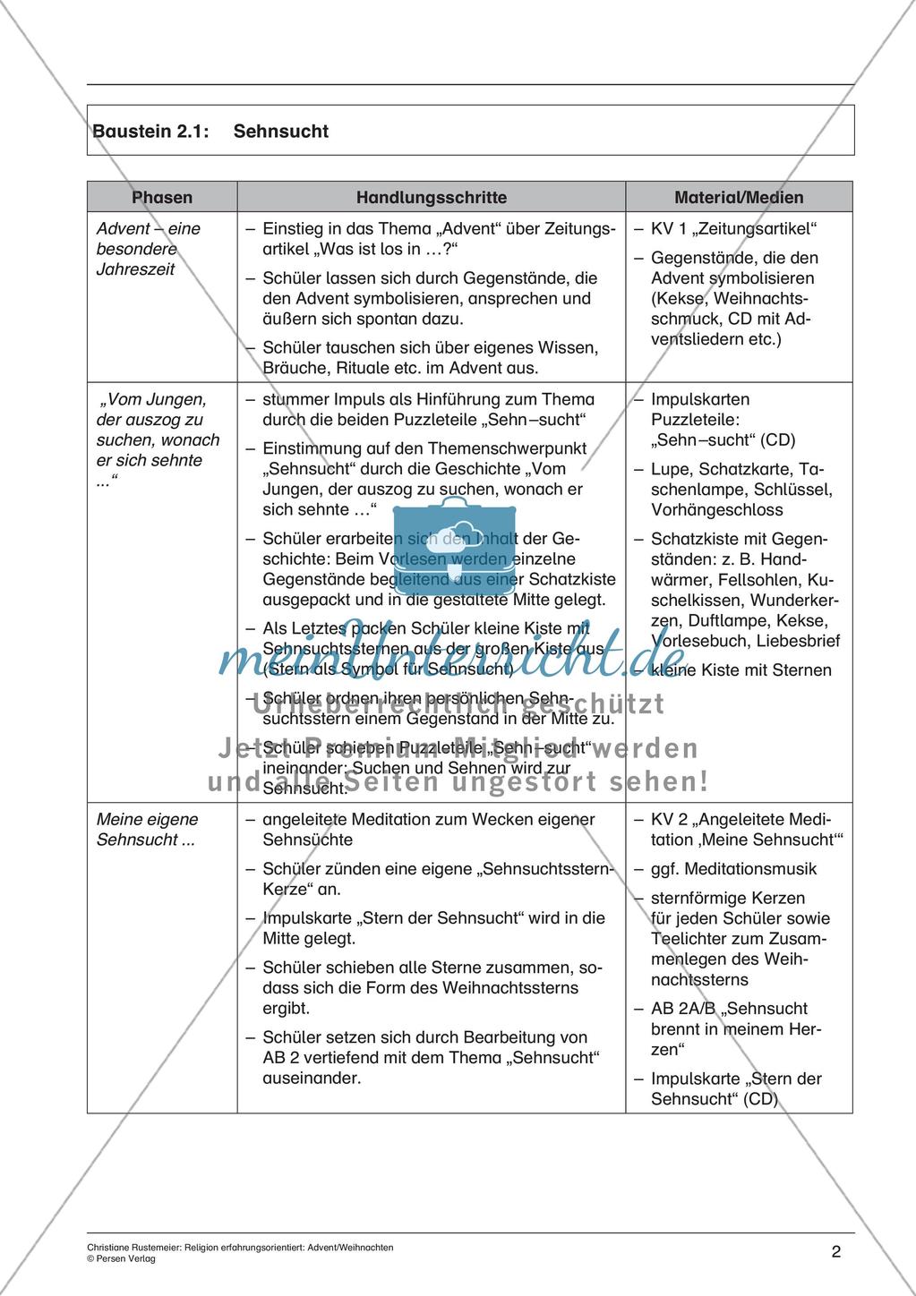 Religion erfahrungsorientiert: Advent/Weihnachten Preview 4