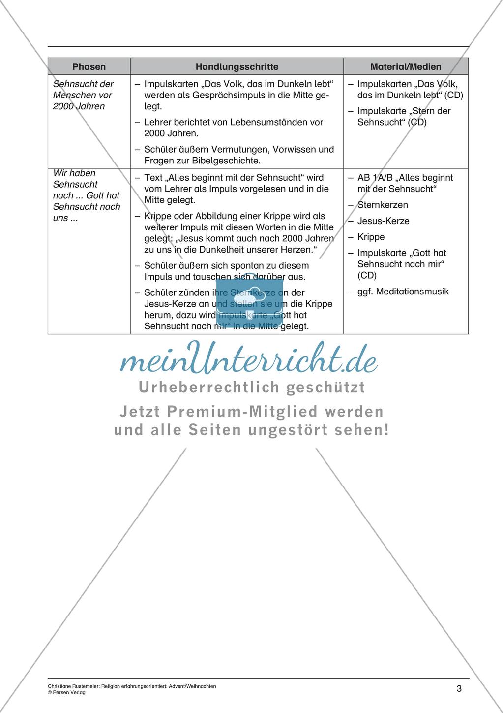 Religion erfahrungsorientiert: Advent/Weihnachten Preview 5