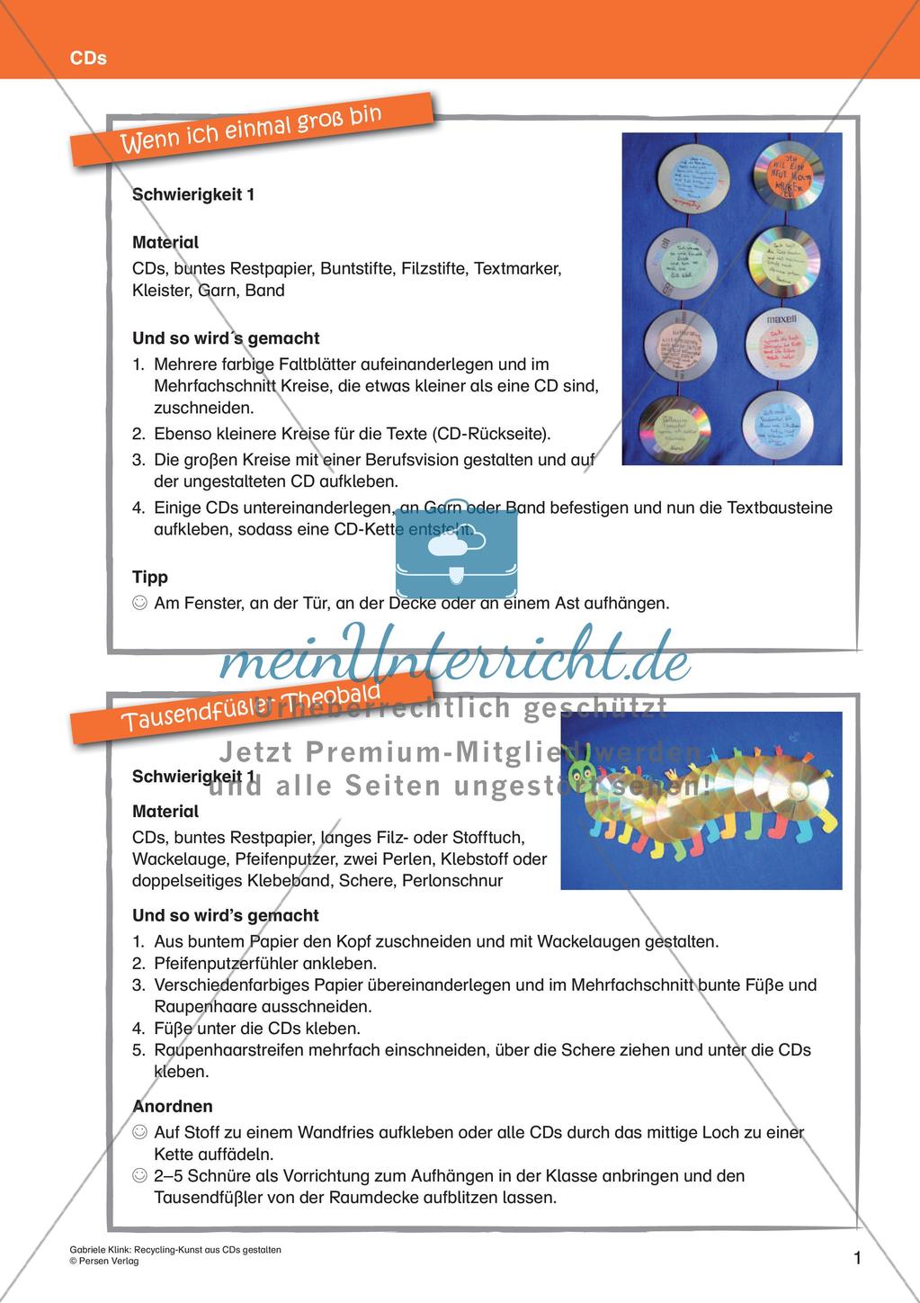 Recycling-Kunst: Gestalten mit CDs Preview 3