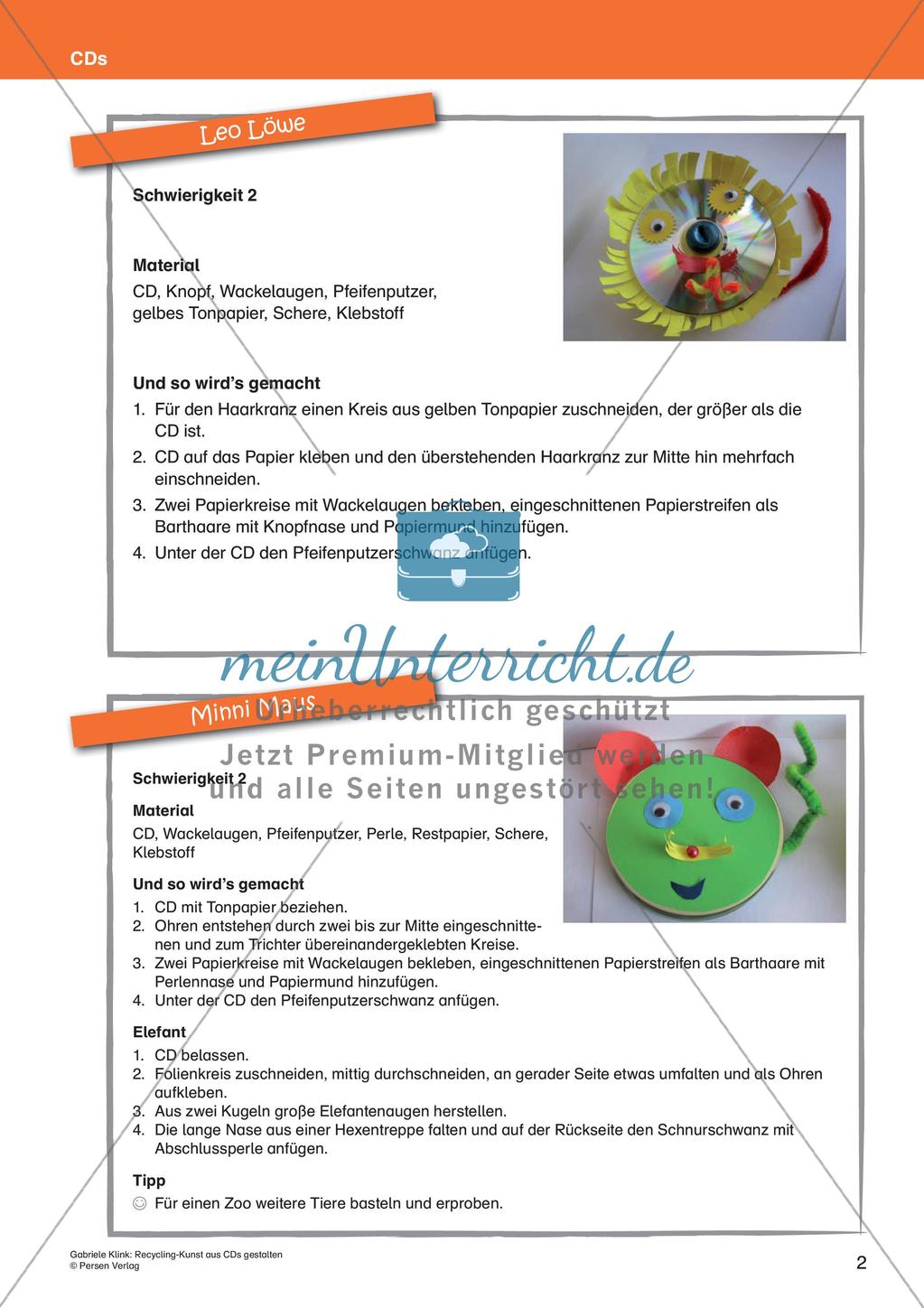Recycling-Kunst: Gestalten mit CDs Preview 4
