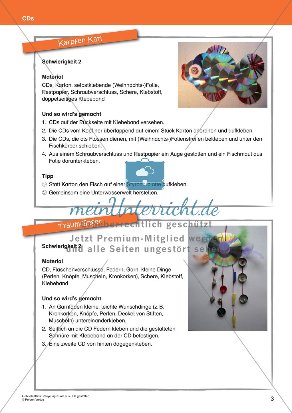Recycling-Kunst: Gestalten mit CDs Preview 5