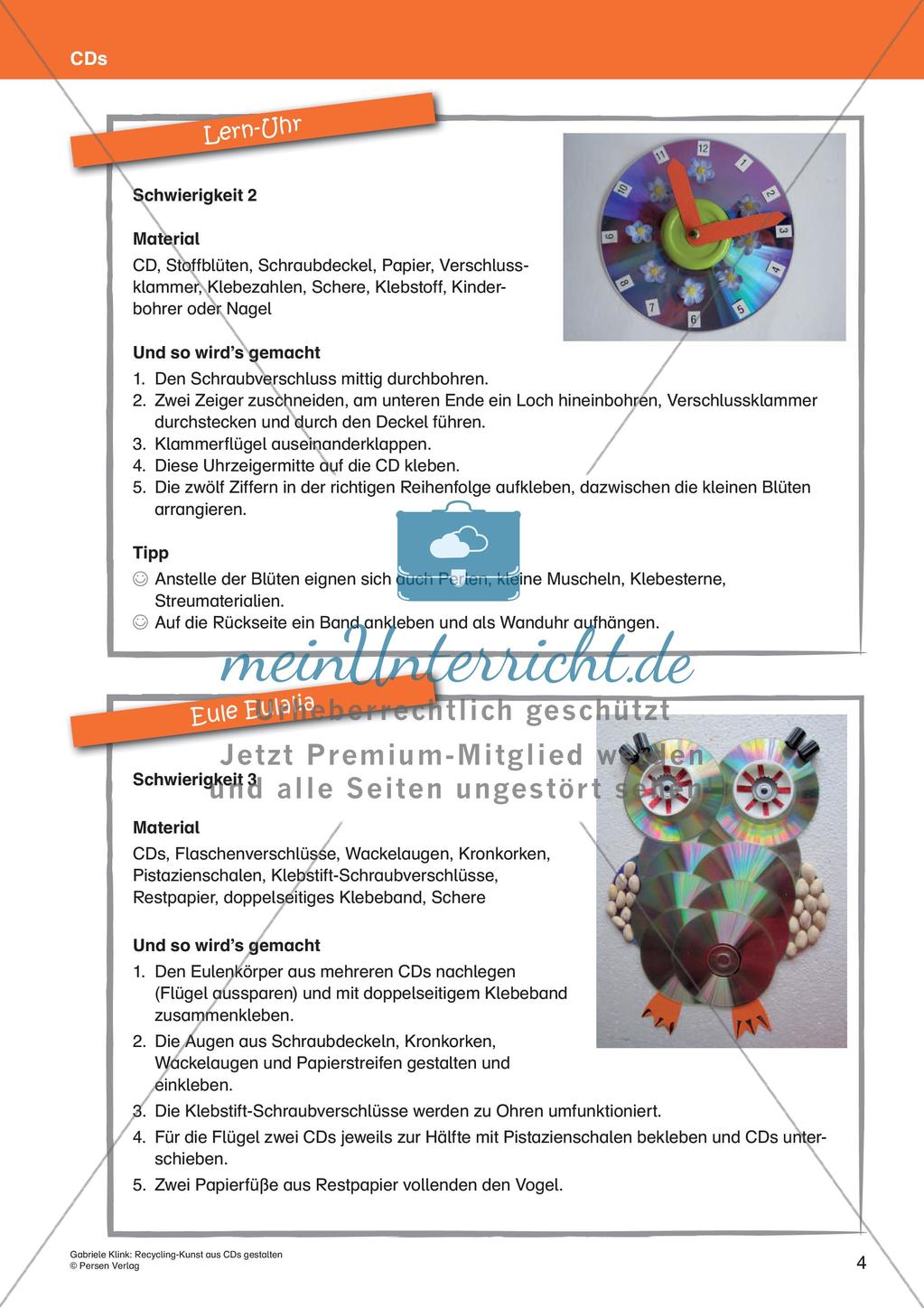 Recycling-Kunst: Gestalten mit CDs Preview 6