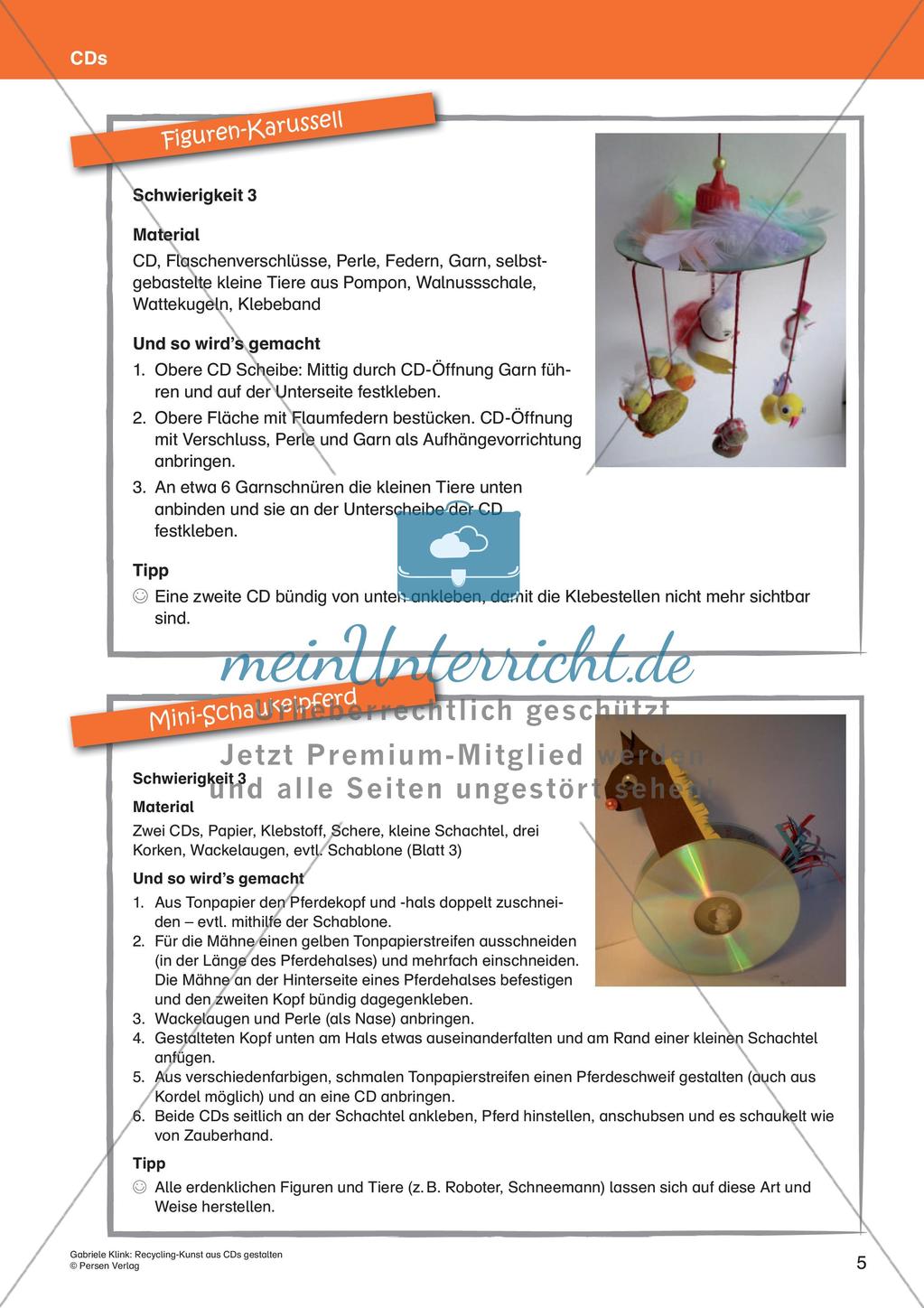 Recycling-Kunst: Gestalten mit CDs Preview 7