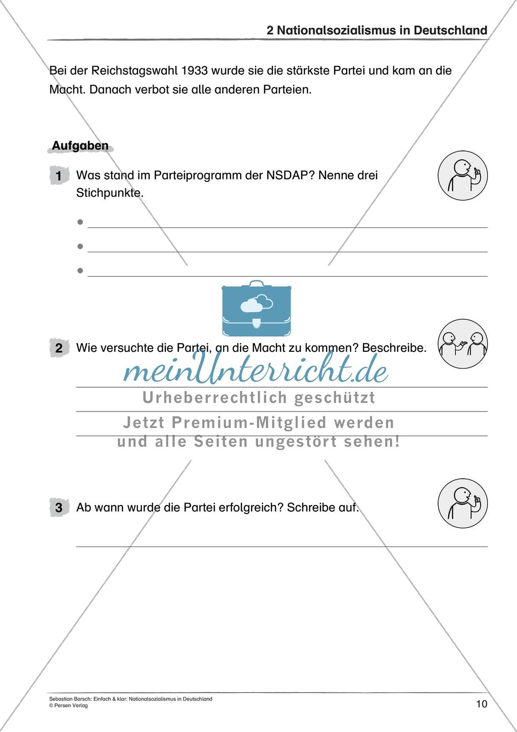 Nationalsozialismus: Leben im totalitären Staat und Antisemitismus Preview 12