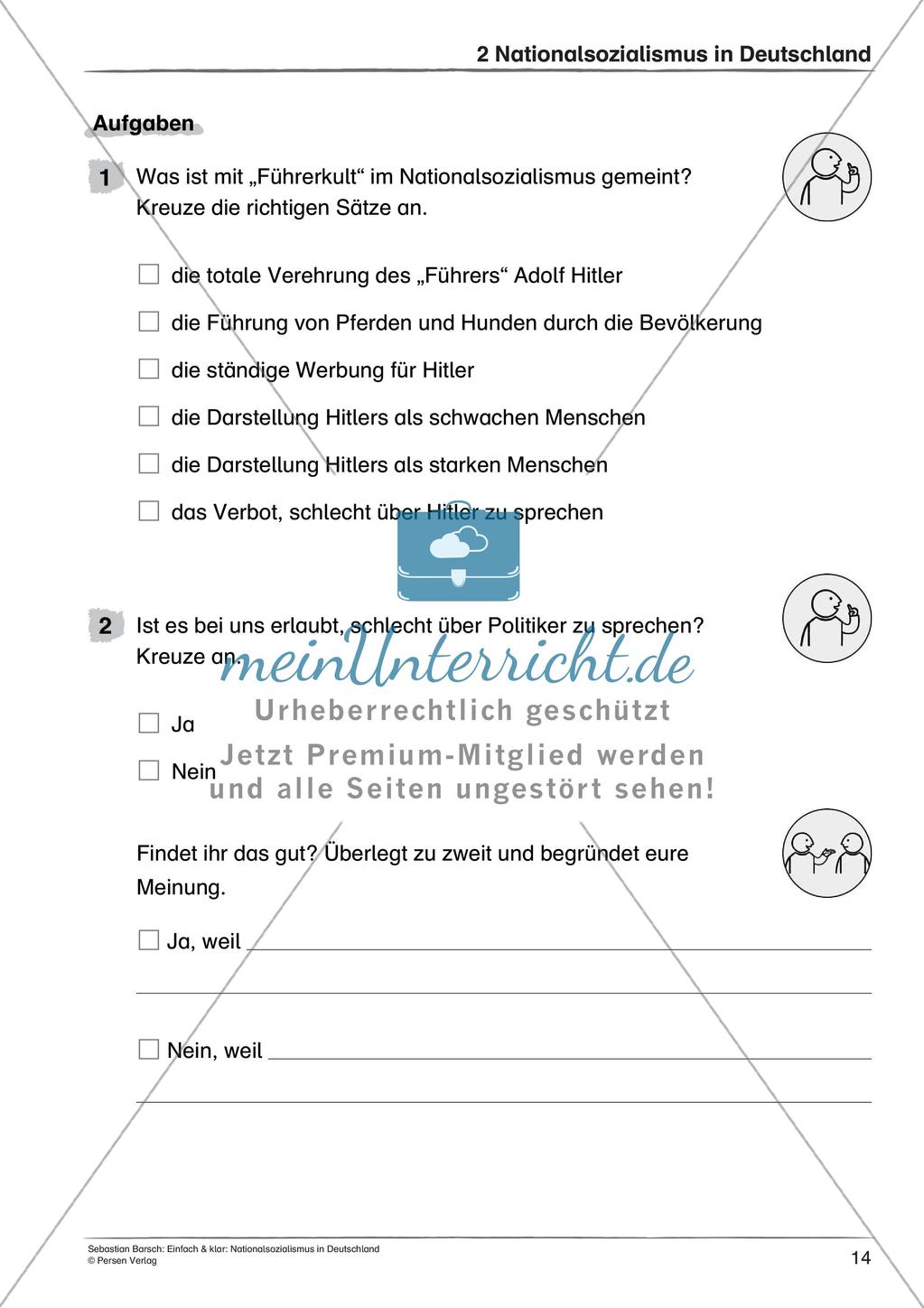 Nationalsozialismus: Leben im totalitären Staat und Antisemitismus Preview 16