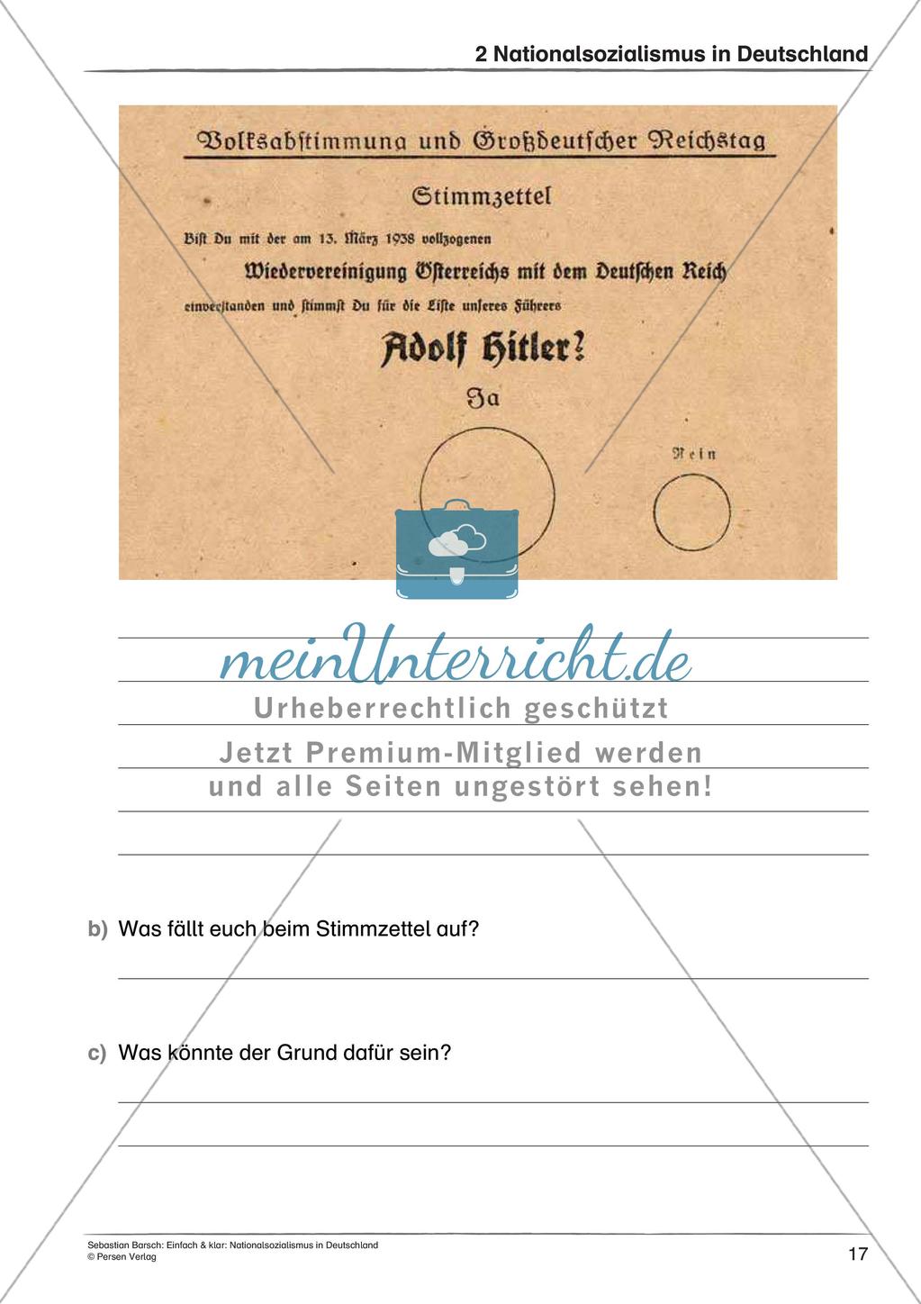 Nationalsozialismus: Leben im totalitären Staat und Antisemitismus Preview 19