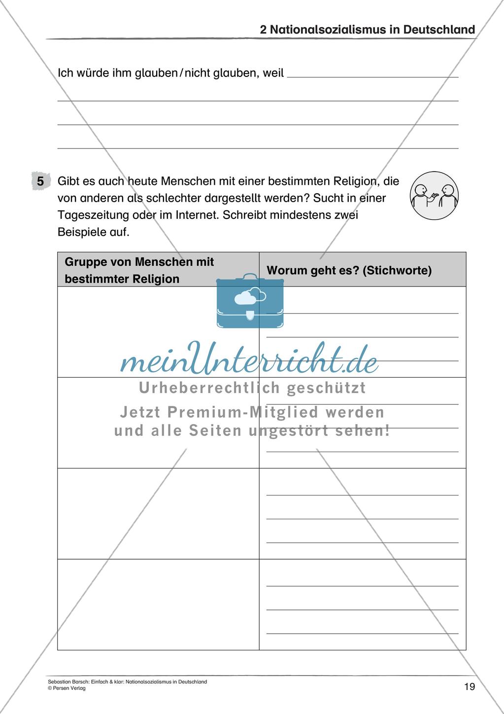 Nationalsozialismus: Leben im totalitären Staat und Antisemitismus Preview 21