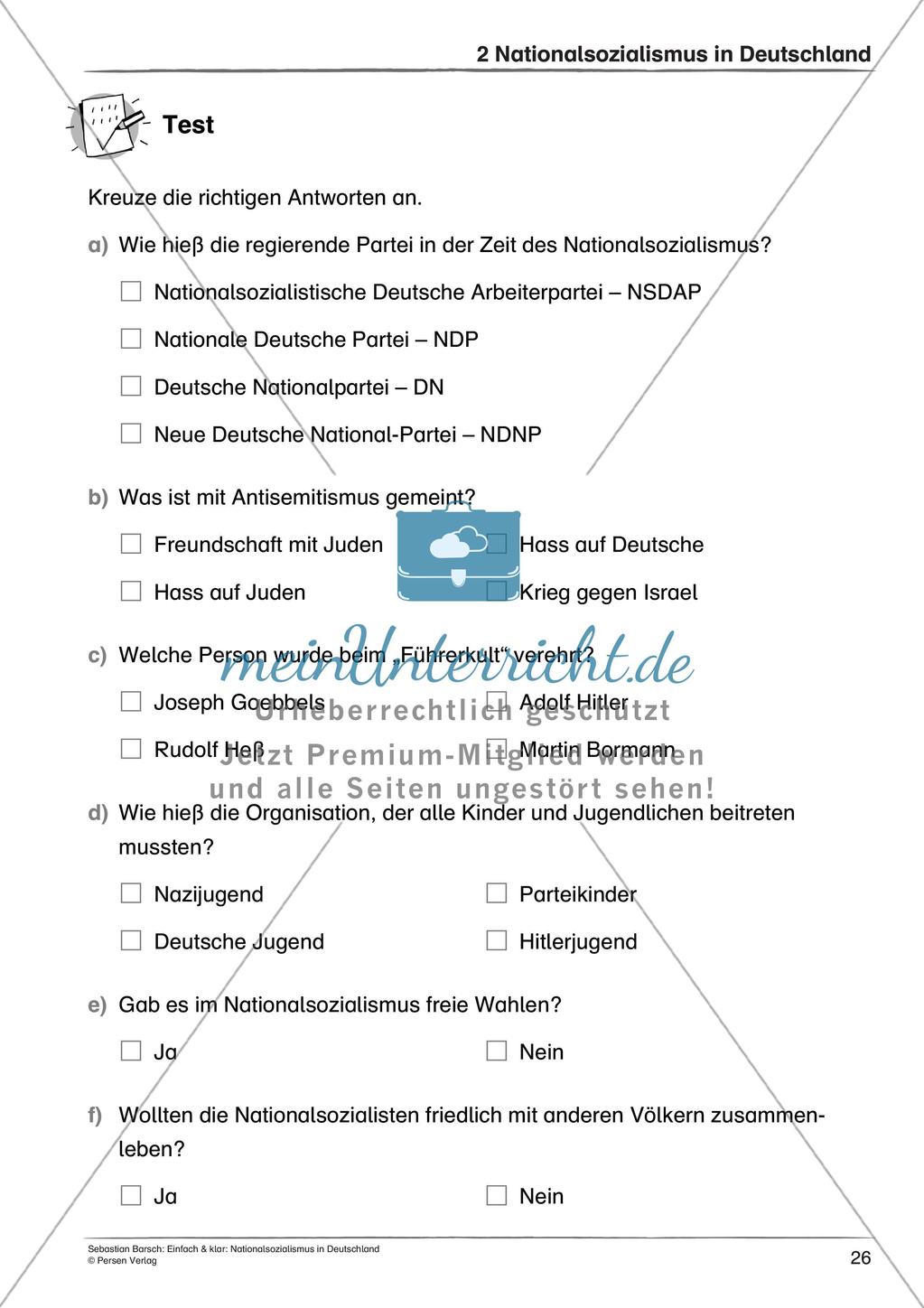Nationalsozialismus: Leben im totalitären Staat und Antisemitismus Preview 28