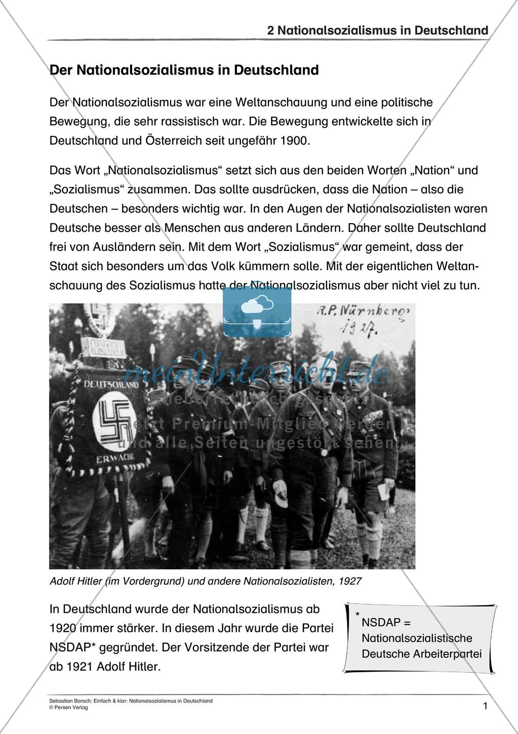 Nationalsozialismus: Leben im totalitären Staat und Antisemitismus Preview 3