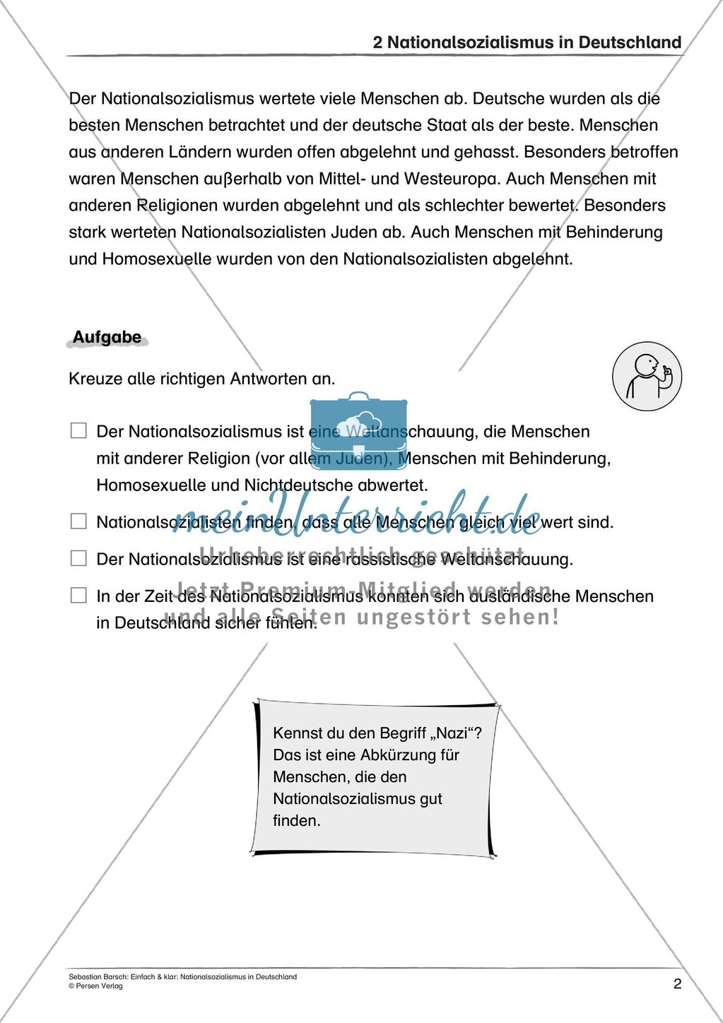 Nationalsozialismus: Leben im totalitären Staat und Antisemitismus Preview 4