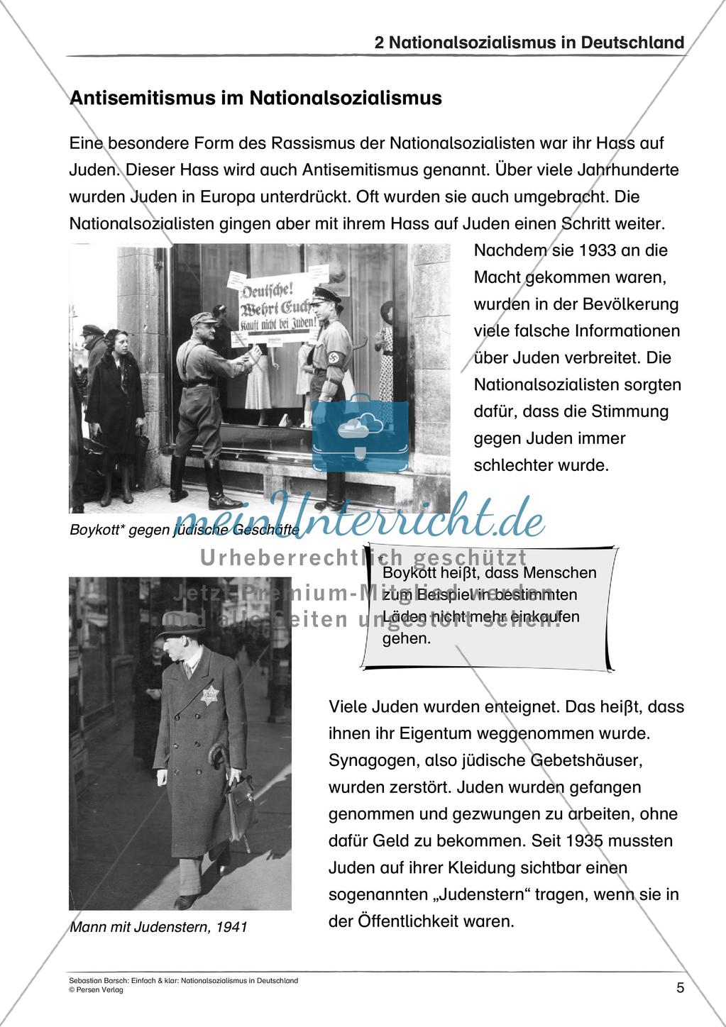Nationalsozialismus: Leben im totalitären Staat und Antisemitismus Preview 7