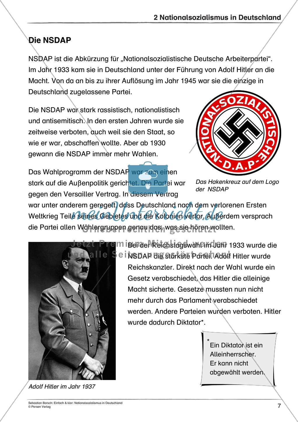 Nationalsozialismus: Leben im totalitären Staat und Antisemitismus Preview 9