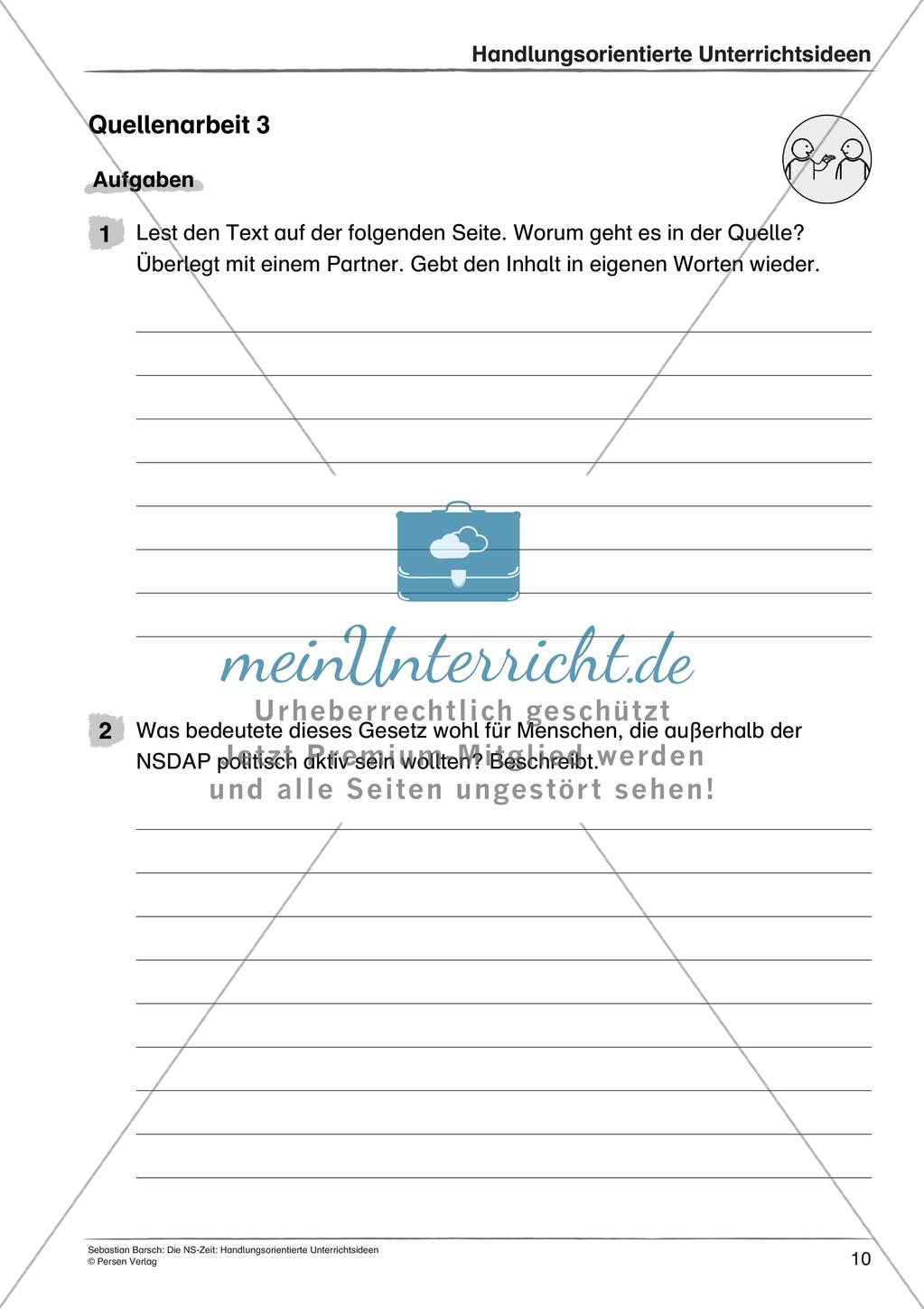 Die NS-Zeit: Quellenarbeit und Zeitzeugeninterviews Preview 12