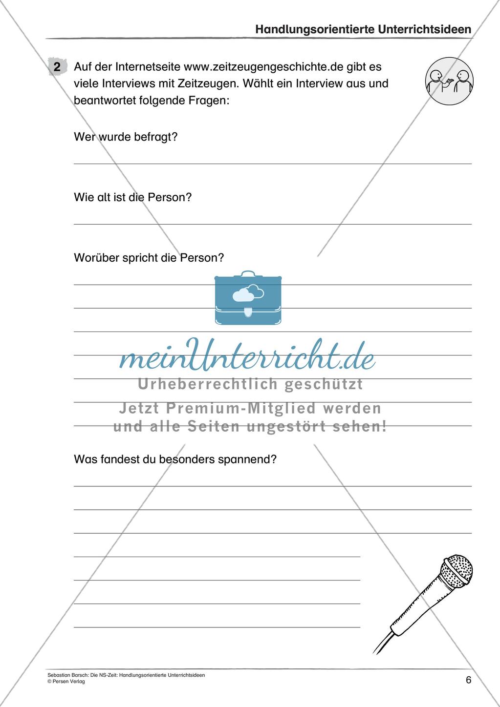 Die NS-Zeit: Quellenarbeit und Zeitzeugeninterviews Preview 8