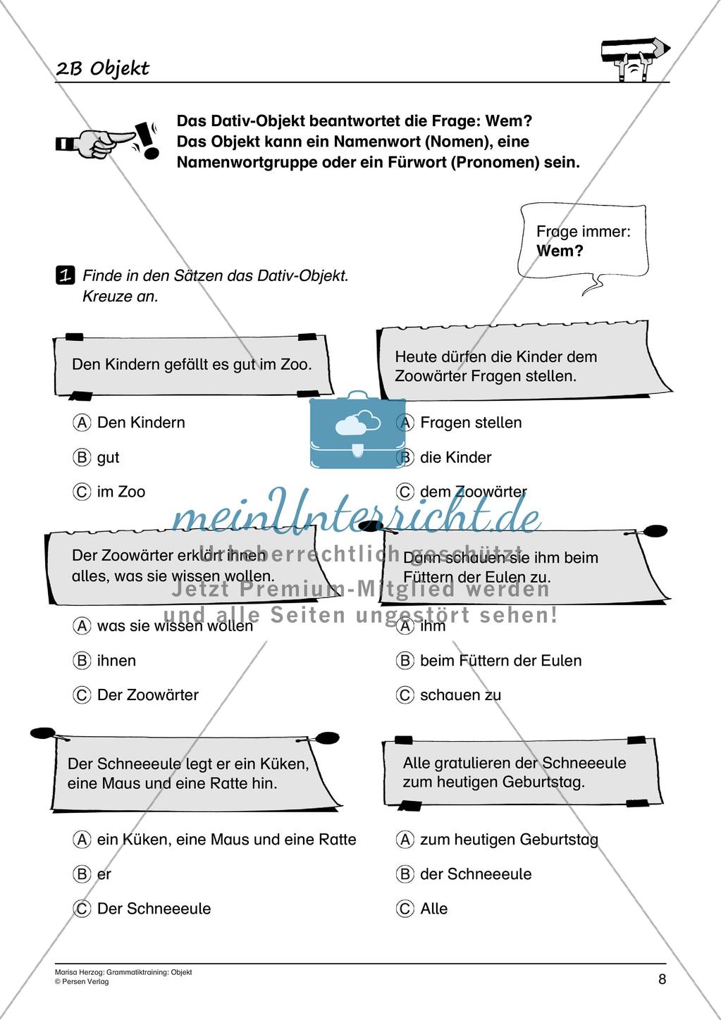Grammatiktraining: Objekt Preview 10