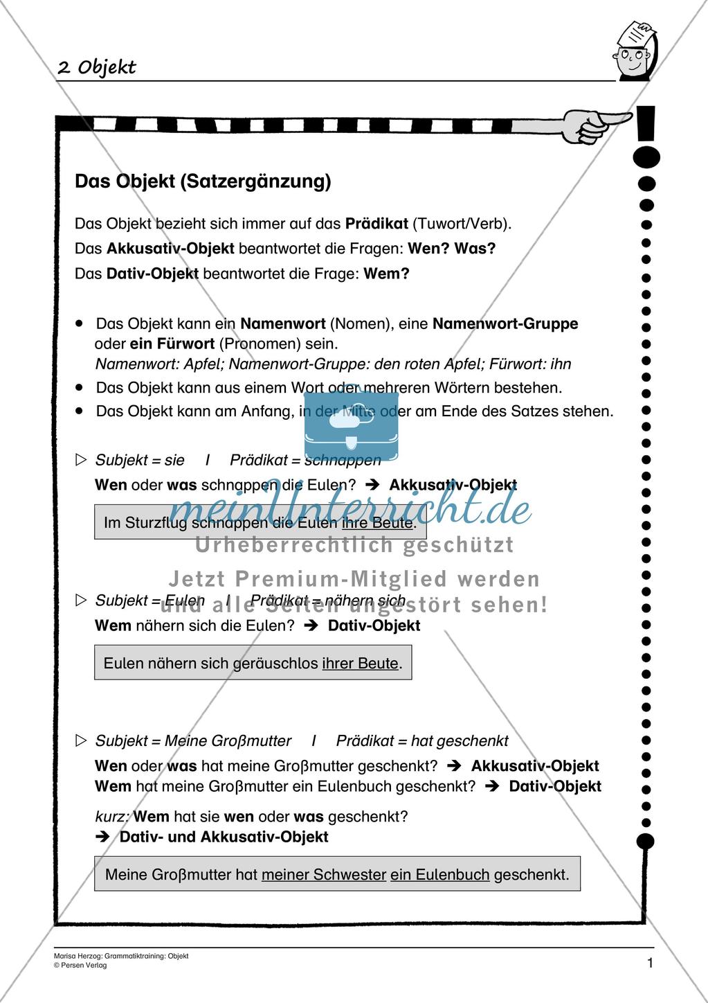 Grammatiktraining: Objekt Preview 3