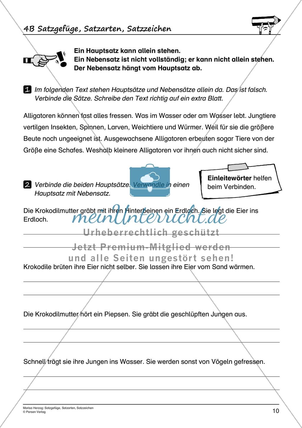 Satzgefüge, Satzarten, Satzzeichen Preview 12