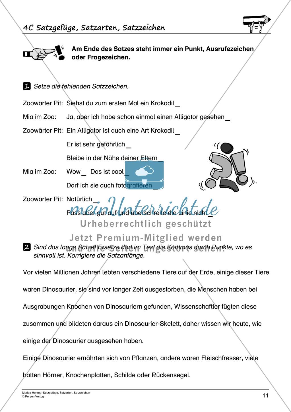 Satzgefüge, Satzarten, Satzzeichen Preview 13