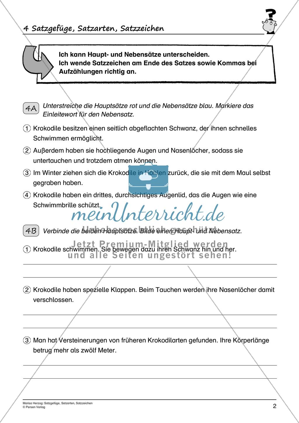 Satzgefüge, Satzarten, Satzzeichen Preview 4