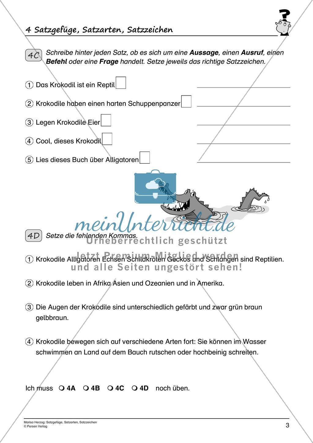 Satzgefüge, Satzarten, Satzzeichen Preview 5