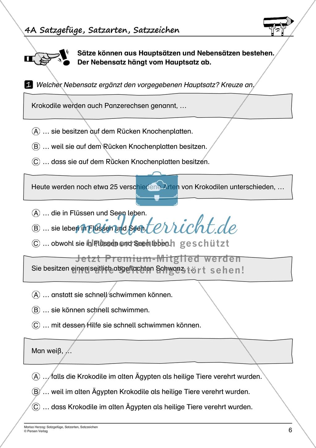Satzgefüge, Satzarten, Satzzeichen Preview 8