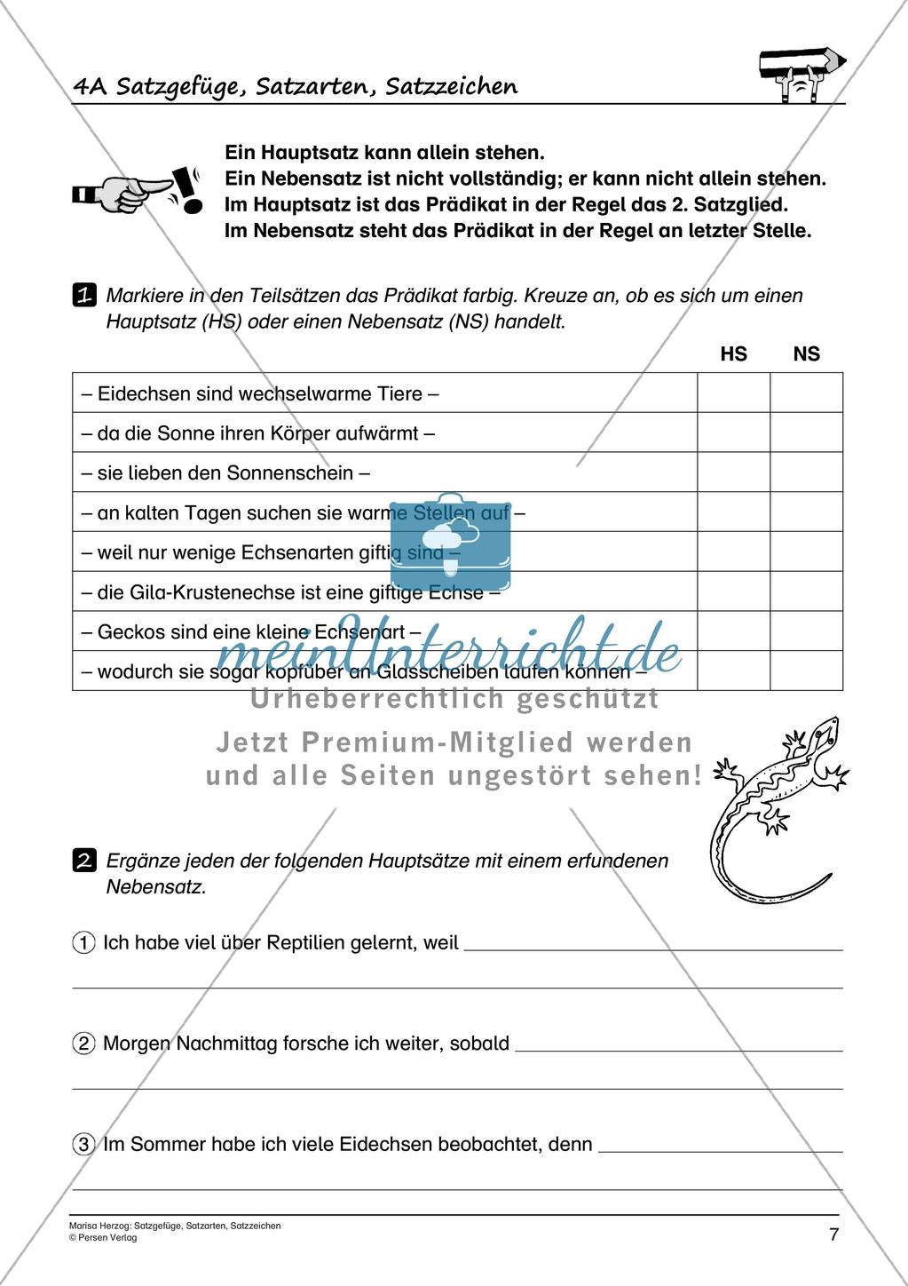Satzgefüge, Satzarten, Satzzeichen Preview 9