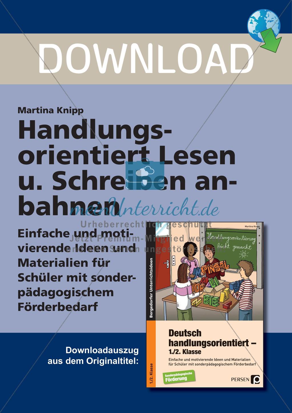 Handlungsorientiert Lesen und Schreiben anbahnen Preview 1