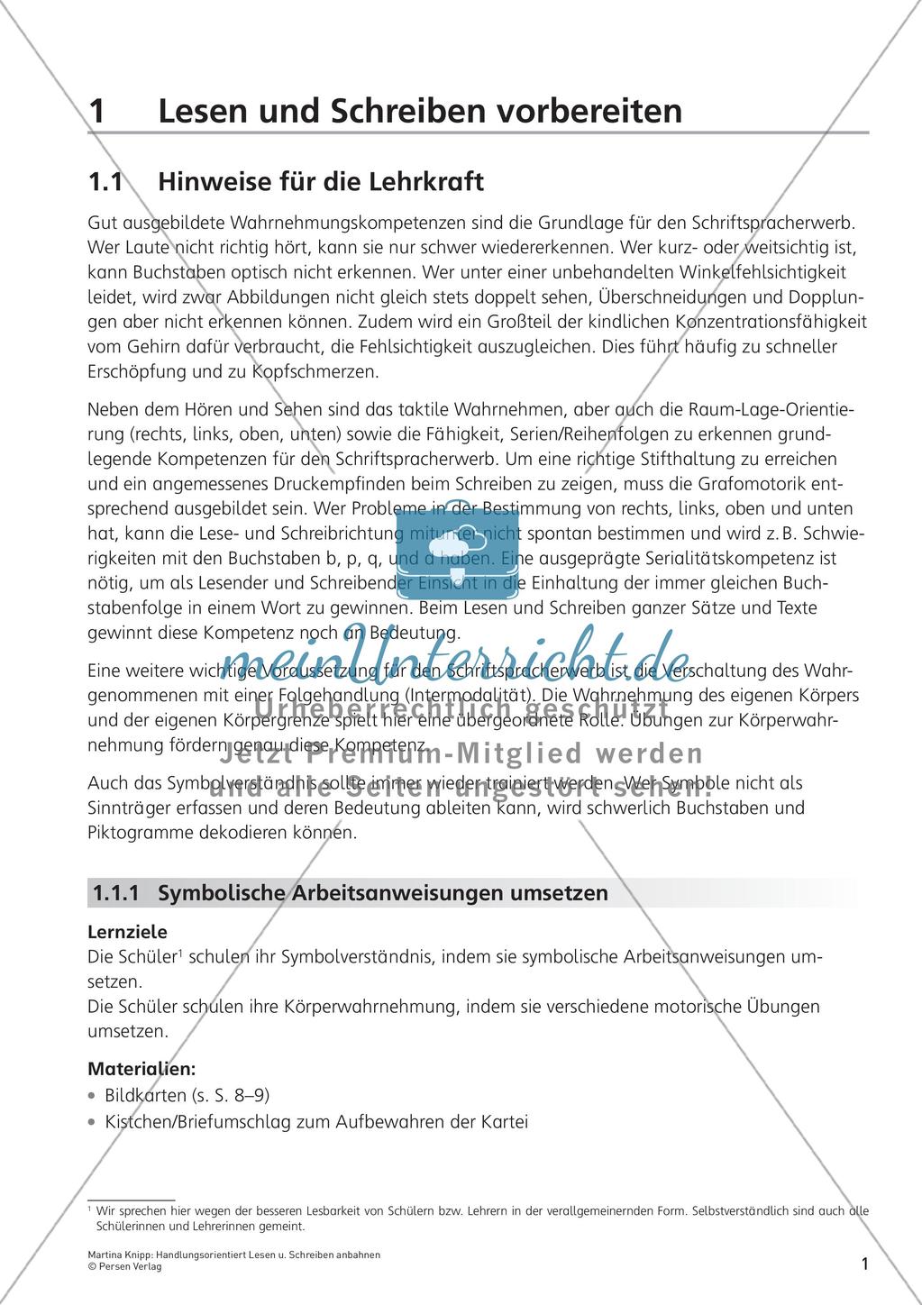 Handlungsorientiert Lesen und Schreiben anbahnen Preview 3