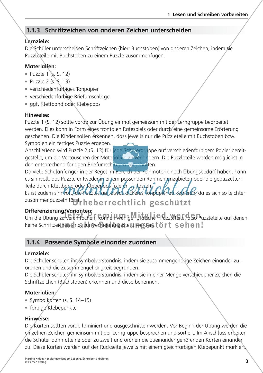 Handlungsorientiert Lesen und Schreiben anbahnen Preview 5