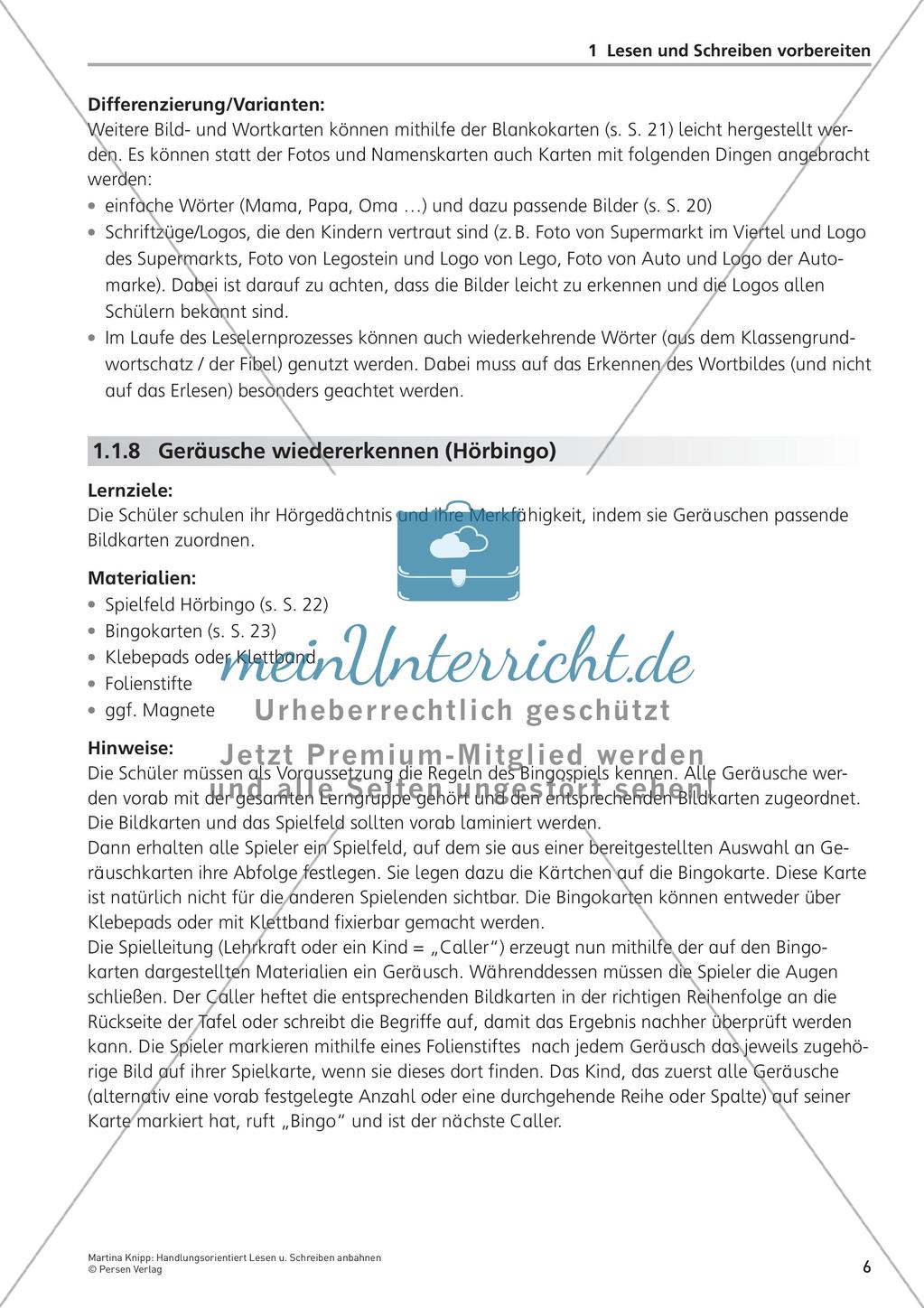 Handlungsorientiert Lesen und Schreiben anbahnen Preview 8