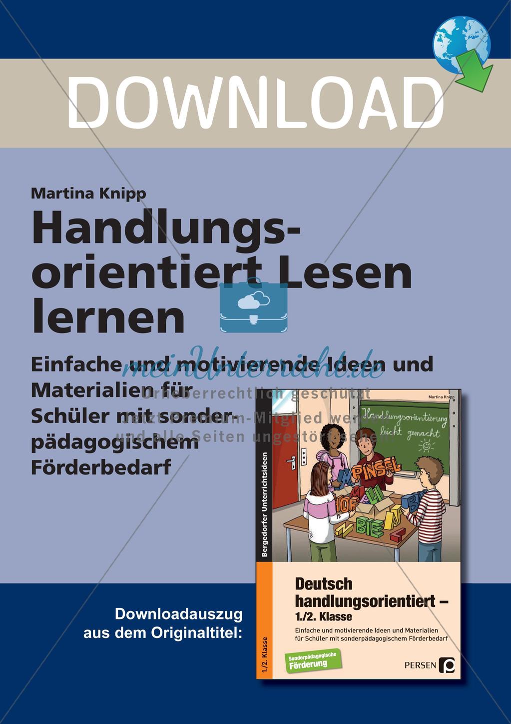Handlungsorientiert Lesen lernen Preview 1